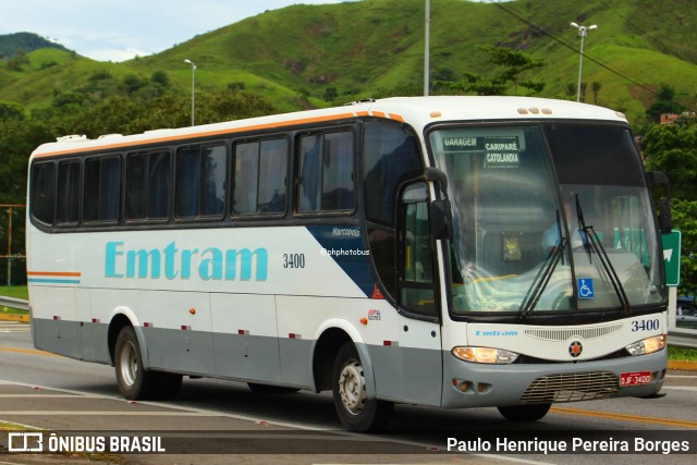 Emtram 3400 na cidade de Barra do Piraí, Rio de Janeiro, Brasil, por Paulo Henrique Pereira Borges. Número da foto: #12771008.