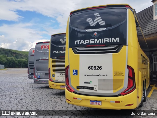 Viação Nova Itapemirim 60626 na cidade de Queluz, São Paulo, Brasil, por Julio Santana. Número da foto: #12769806.