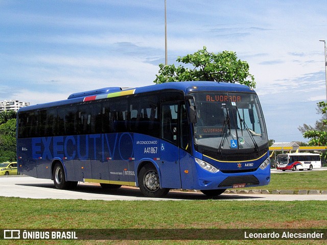 Premium Auto Ônibus A41867 na cidade de Rio de Janeiro, Rio de Janeiro, Brasil, por Leonardo Alecsander. Número da foto: #12770829.