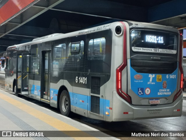 Viação Grajaú S.A. 6 1401 na cidade de São Paulo, São Paulo, Brasil, por Matheus Neri dos Santos. Número da foto: #12769824.
