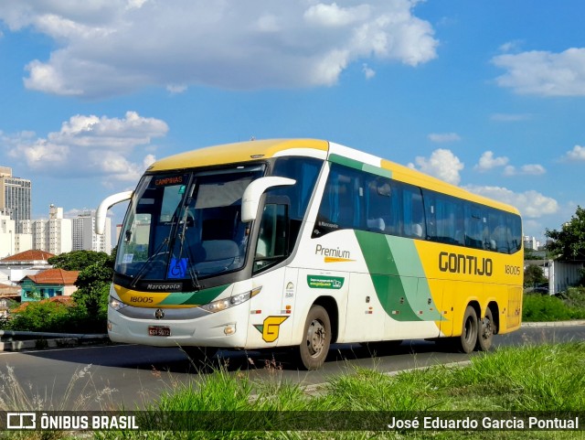 Empresa Gontijo de Transportes 18005 na cidade de Campinas, São Paulo, Brasil, por José Eduardo Garcia Pontual. Número da foto: #12770499.