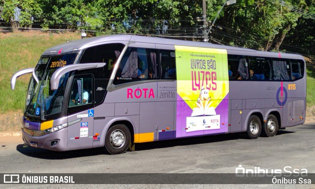 Rota Transportes Rodoviários 8115 na cidade de Salvador, Bahia, Brasil, por Ônibus Ssa. Número da foto: #12771784.