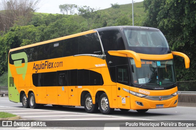 Viação Águia Branca 50500 na cidade de Piraí, Rio de Janeiro, Brasil, por Paulo Henrique Pereira Borges. Número da foto: #12772775.
