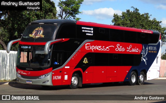 Expresso São Luiz 10200 na cidade de Brasília, Distrito Federal, Brasil, por Andrey Gustavo. Número da foto: #12774043.