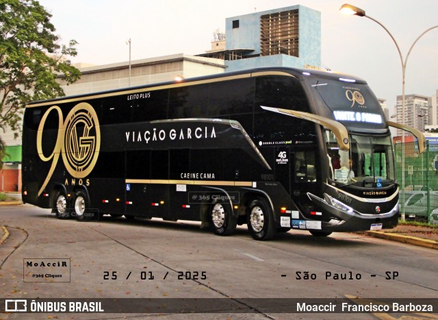 Viação Garcia 98101 na cidade de São Paulo, São Paulo, Brasil, por Moaccir  Francisco Barboza. Número da foto: #12772365.