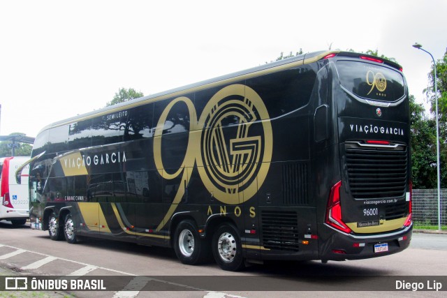 Viação Garcia 96001 na cidade de Curitiba, Paraná, Brasil, por Diego Lip. Número da foto: #12774029.