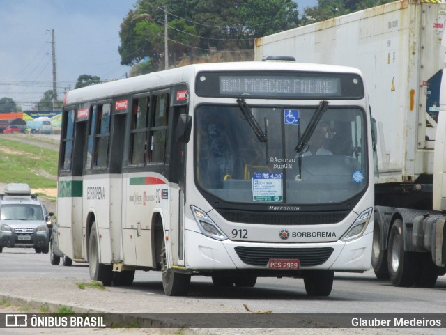 Borborema Imperial Transportes 912 na cidade de Jaboatão dos Guararapes, Pernambuco, Brasil, por Glauber Medeiros. Número da foto: #12774254.