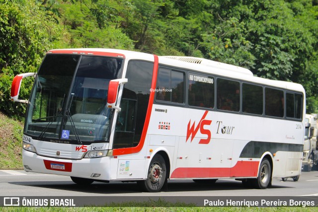 WS Tour Transporte e Turismo 204 na cidade de Piraí, Rio de Janeiro, Brasil, por Paulo Henrique Pereira Borges. Número da foto: #12772711.