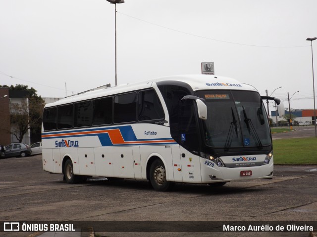 VUSC - Viação União Santa Cruz 2870 na cidade de Santa Cruz do Sul, Rio Grande do Sul, Brasil, por Marco Aurélio de Oliveira. Número da foto: #12771520.