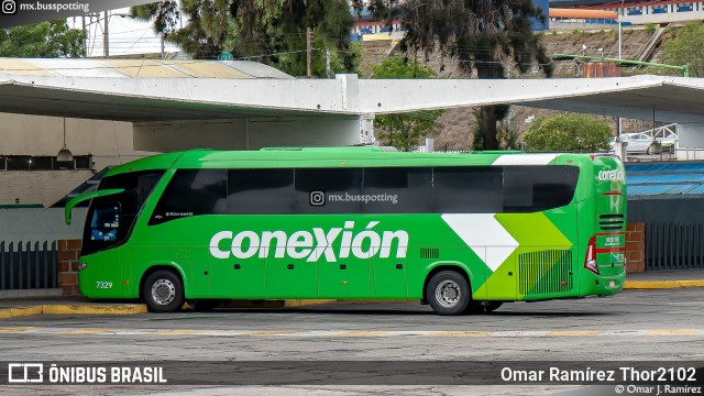 Autobuses Conexión 7329 na cidade de Pachuca de Soto, Hidalgo, México, por Omar Ramírez Thor2102. Número da foto: #12773223.