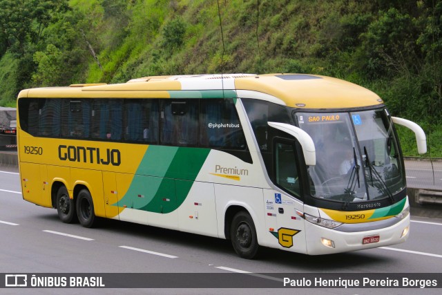 Empresa Gontijo de Transportes 19250 na cidade de Piraí, Rio de Janeiro, Brasil, por Paulo Henrique Pereira Borges. Número da foto: #12772796.