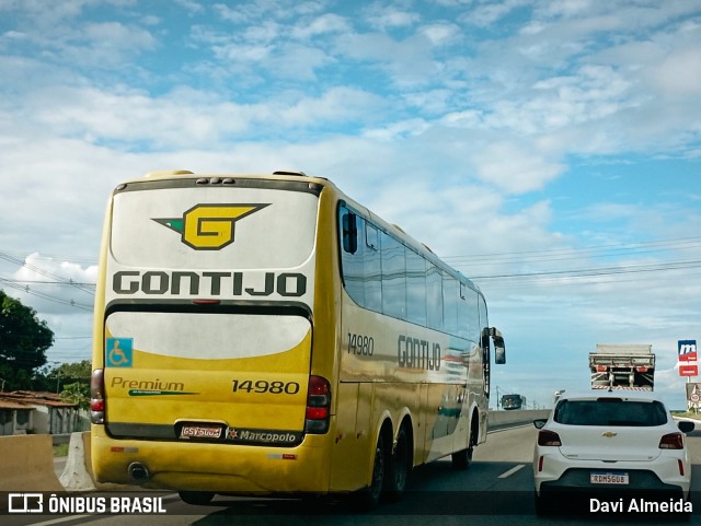 Empresa Gontijo de Transportes 14980 na cidade de Feira de Santana, Bahia, Brasil, por Davi Almeida. Número da foto: #12771984.