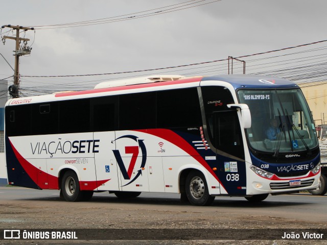 Viação Sete 038 na cidade de Teresina, Piauí, Brasil, por João Victor. Número da foto: #12774156.
