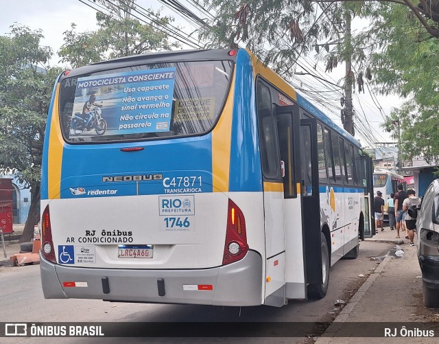 Viação Redentor C47871 na cidade de Rio de Janeiro, Rio de Janeiro, Brasil, por RJ Ônibus. Número da foto: #12773179.