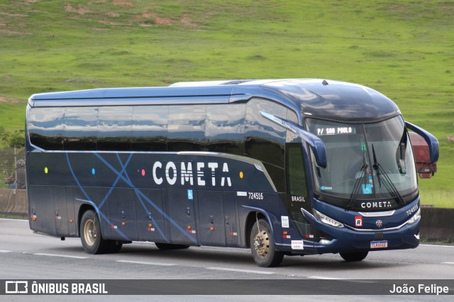 Viação Cometa 724516 na cidade de Lorena, São Paulo, Brasil, por João Felipe. Número da foto: #12775016.