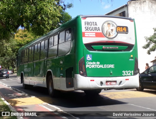 Sudeste Transportes Coletivos 3321 na cidade de Porto Alegre, Rio Grande do Sul, Brasil, por David Verissimo Jsauro. Número da foto: #12774506.