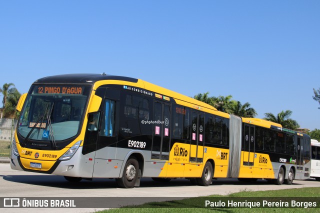 Mobi Rio E902189 na cidade de Rio de Janeiro, Rio de Janeiro, Brasil, por Paulo Henrique Pereira Borges. Número da foto: #12775939.