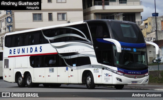 Reunidas Transportes Coletivos 39800 na cidade de Balneário Camboriú, Santa Catarina, Brasil, por Andrey Gustavo. Número da foto: #12776420.