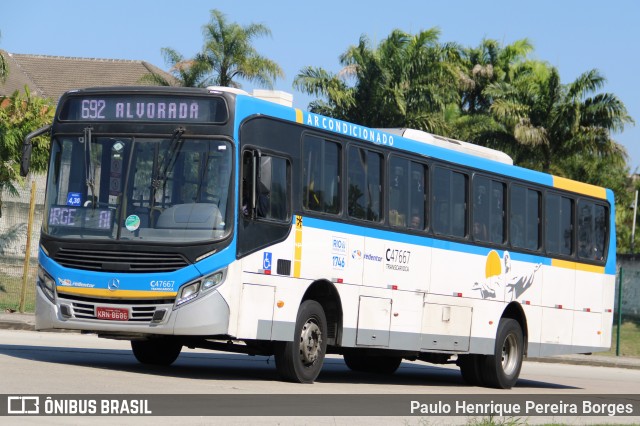 Viação Redentor C47667 na cidade de Rio de Janeiro, Rio de Janeiro, Brasil, por Paulo Henrique Pereira Borges. Número da foto: #12775949.