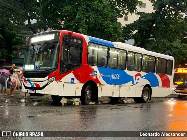 Viação Pavunense B32506 na cidade de Rio de Janeiro, Rio de Janeiro, Brasil, por Leonardo Alecsander. Número da foto: #12776221.