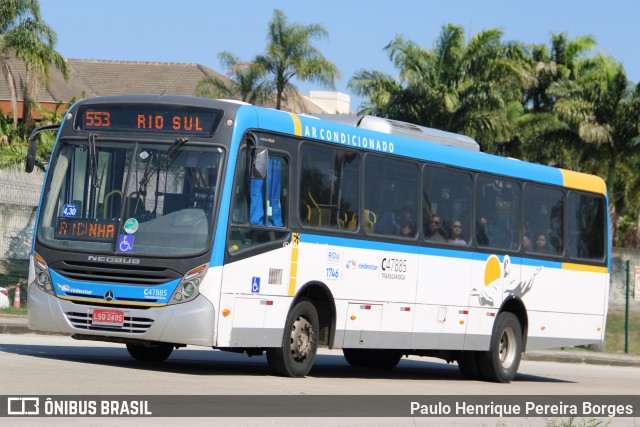 Viação Redentor C47885 na cidade de Rio de Janeiro, Rio de Janeiro, Brasil, por Paulo Henrique Pereira Borges. Número da foto: #12776196.
