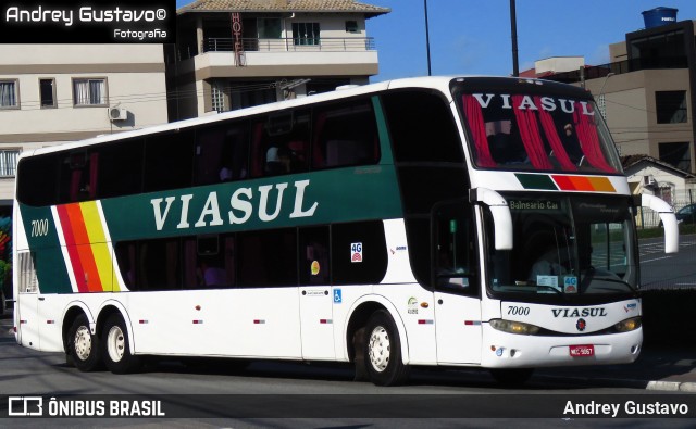 Viasul - Auto Viação Venâncio Aires 7000 na cidade de Balneário Camboriú, Santa Catarina, Brasil, por Andrey Gustavo. Número da foto: #12776385.