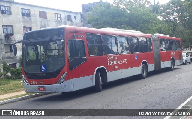 VTC - Viação Teresópolis Cavalhada 2234 na cidade de Porto Alegre, Rio Grande do Sul, Brasil, por David Verissimo Jsauro. Número da foto: #12774503.