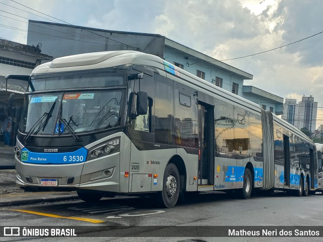 Viação Paratodos > São Jorge > Metropolitana São Paulo > Mobibrasil 6 3530 na cidade de São Paulo, São Paulo, Brasil, por Matheus Neri dos Santos. Número da foto: #12701963.