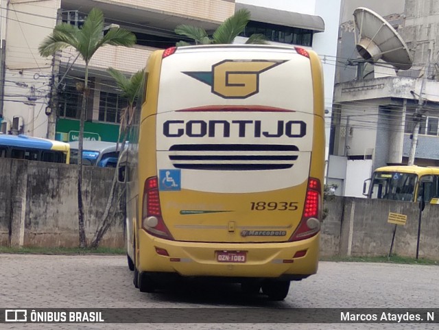 Empresa Gontijo de Transportes 18935 na cidade de Cachoeiro de Itapemirim, Espírito Santo, Brasil, por Marcos Ataydes. N. Número da foto: #12700803.