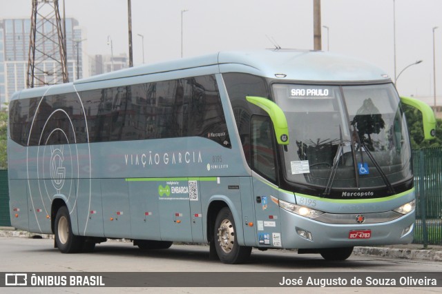 Viação Garcia 8195 na cidade de São Paulo, São Paulo, Brasil, por José Augusto de Souza Oliveira. Número da foto: #12700964.