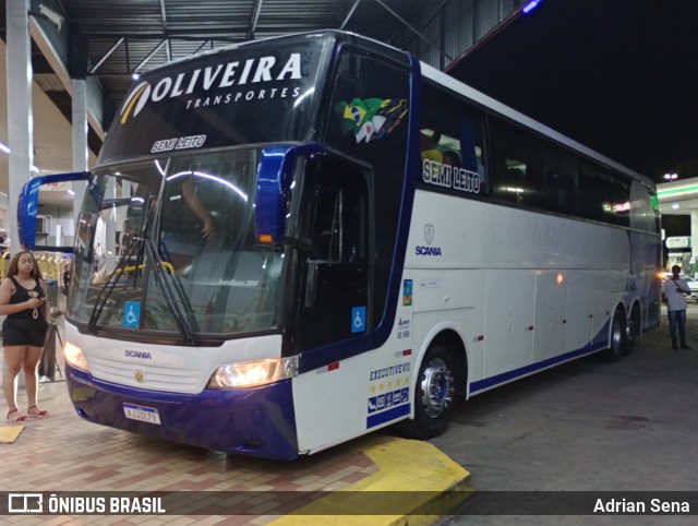 Oliveira Transportes 3479 na cidade de João Monlevade, Minas Gerais, Brasil, por Adrian Sena. Número da foto: #12700342.