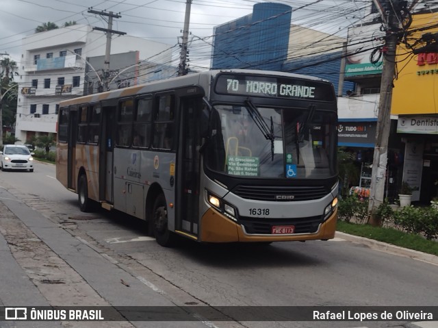 Viação Cidade de Caieiras 16318 na cidade de Caieiras, São Paulo, Brasil, por Rafael Lopes de Oliveira. Número da foto: #12701319.