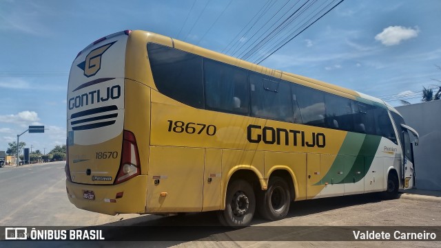 Empresa Gontijo de Transportes 18670 na cidade de Parambu, Ceará, Brasil, por Valdete Carneiro. Número da foto: #12700007.