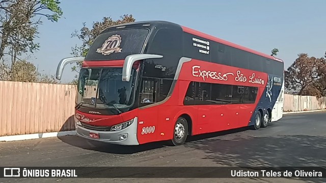 Expresso São Luiz 8000 na cidade de Brasília, Distrito Federal, Brasil, por Udiston Teles de Oliveira. Número da foto: #12700190.