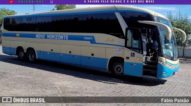 Viação Novo Horizonte 1100611 na cidade de Vitória da Conquista, Bahia, Brasil, por Fábio Paixão. Número da foto: #12699331.