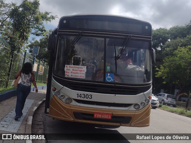 Viação Cidade de Caieiras 14303 na cidade de Caieiras, São Paulo, Brasil, por Rafael Lopes de Oliveira. Número da foto: #12699589.