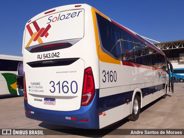 Solazer Transportes e Turismo RJ 543.042 na cidade de Duque de Caxias, Rio de Janeiro, Brasil, por Andre Santos de Moraes. Número da foto: #12702406.
