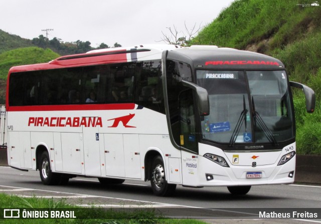 Viação Piracicabana 1493 na cidade de Barra Mansa, Rio de Janeiro, Brasil, por Matheus Freitas. Número da foto: #12701385.