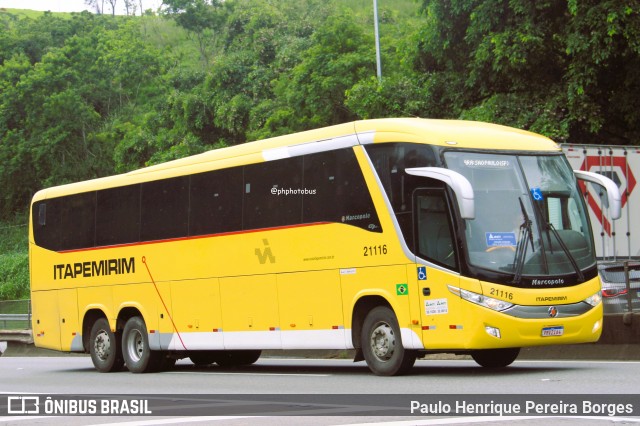 Viação Nova Itapemirim 21116 na cidade de Piraí, Rio de Janeiro, Brasil, por Paulo Henrique Pereira Borges. Número da foto: #12701452.