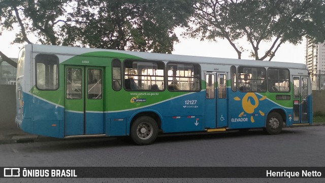 Viação Praia Sol 12127 na cidade de Vila Velha, Espírito Santo, Brasil, por Henrique Netto. Número da foto: #12699667.