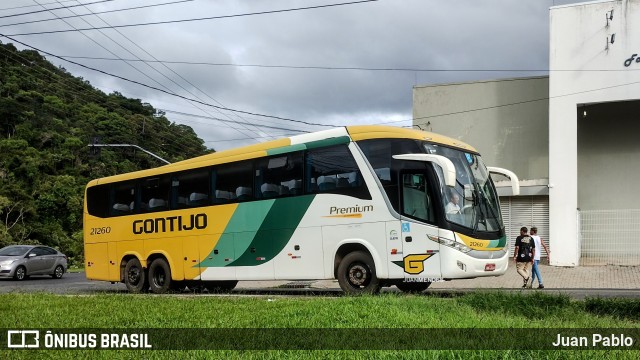 Empresa Gontijo de Transportes 21260 na cidade de Juiz de Fora, Minas Gerais, Brasil, por Juan Pablo. Número da foto: #12700491.
