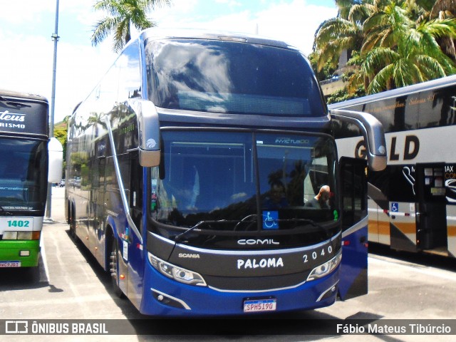 Paloma Turismo 2040 na cidade de Aparecida, São Paulo, Brasil, por Fábio Mateus Tibúrcio. Número da foto: #12701340.