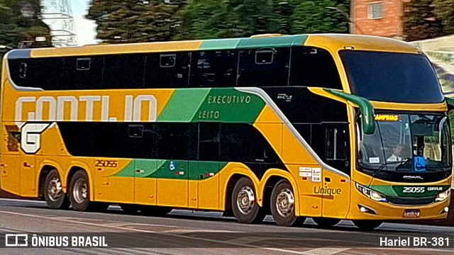 Empresa Gontijo de Transportes 25055 na cidade de Betim, Minas Gerais, Brasil, por Hariel BR-381. Número da foto: #12701868.