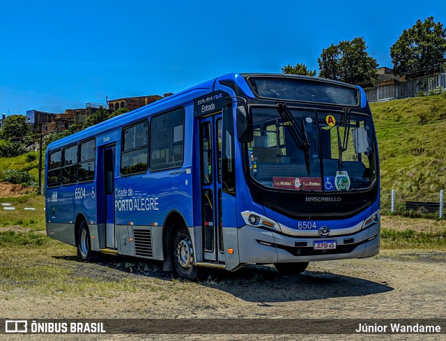 Nortran Transportes Coletivos 6504 na cidade de Porto Alegre, Rio Grande do Sul, Brasil, por Júnior Wandame. Número da foto: #12702278.