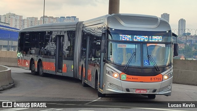 TRANSPPASS - Transporte de Passageiros 8 1755 na cidade de São Paulo, São Paulo, Brasil, por Lucas Kevin. Número da foto: #12699872.