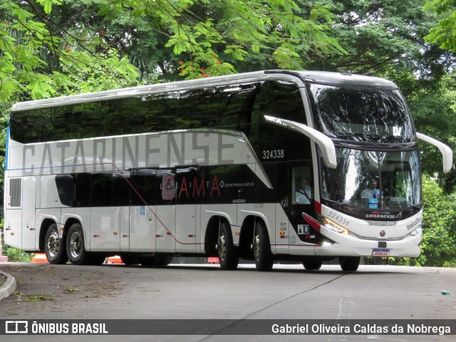 Auto Viação Catarinense 324338 na cidade de São Paulo, São Paulo, Brasil, por Gabriel Oliveira Caldas da Nobrega. Número da foto: #12699505.