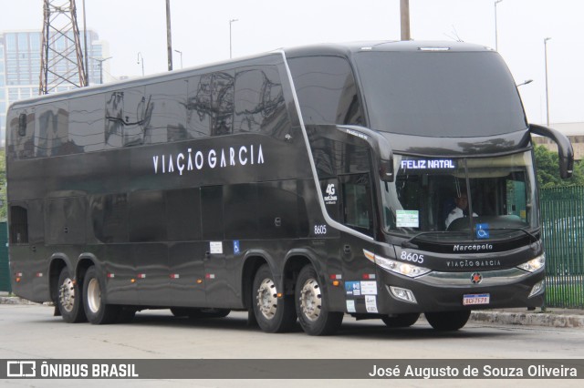 Viação Garcia 8605 na cidade de São Paulo, São Paulo, Brasil, por José Augusto de Souza Oliveira. Número da foto: #12701001.