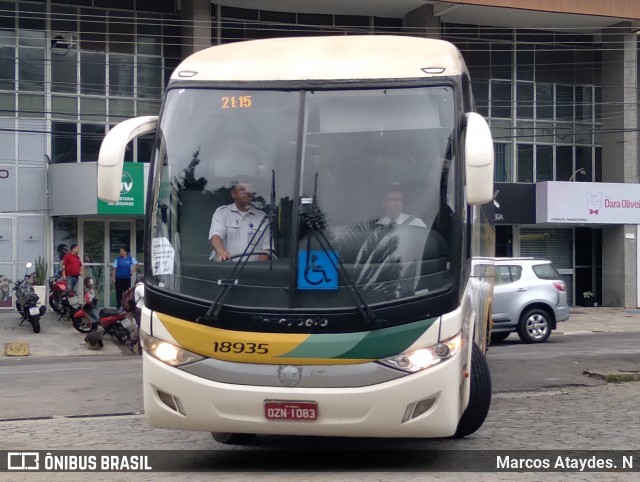 Empresa Gontijo de Transportes 18935 na cidade de Cachoeiro de Itapemirim, Espírito Santo, Brasil, por Marcos Ataydes. N. Número da foto: #12700778.