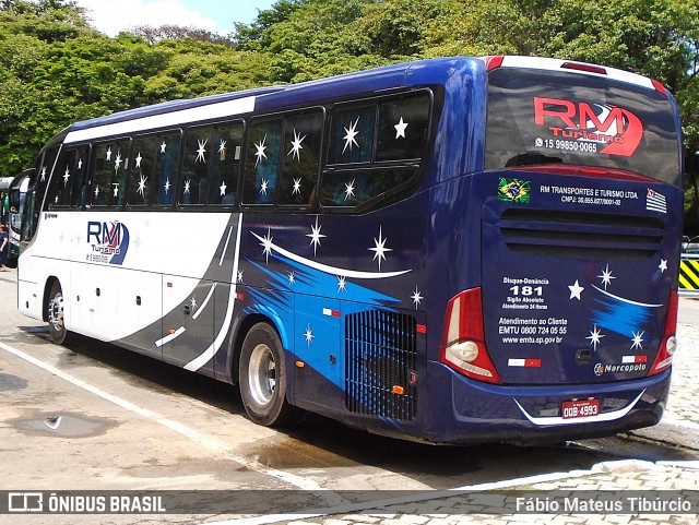 RM Transportes 4993 na cidade de Aparecida, São Paulo, Brasil, por Fábio Mateus Tibúrcio. Número da foto: #12700136.
