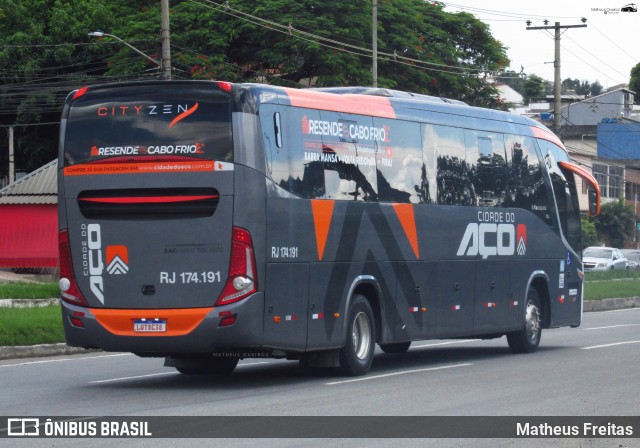 Viação Cidade do Aço RJ 174.191 na cidade de Volta Redonda, Rio de Janeiro, Brasil, por Matheus Freitas. Número da foto: #12700077.